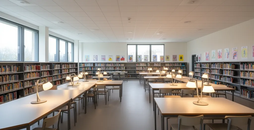 Espace d'étude dans une école de langue à Londres